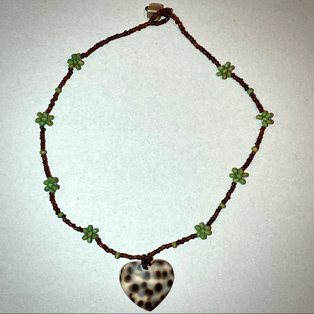 Tropical Shell Bead Necklace